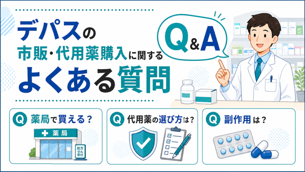 デパスの市販・代用薬購入に関するよくある質問